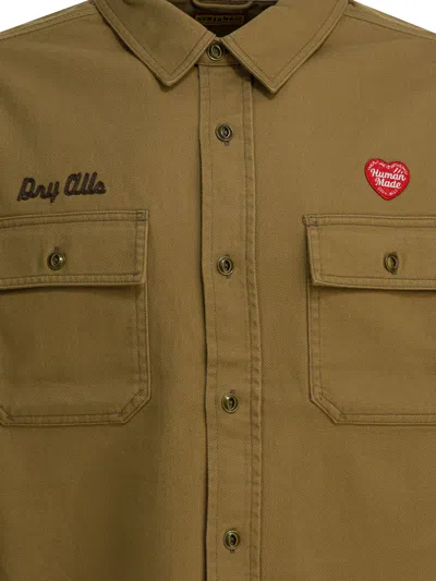 Human Made Work Printed Jacket In Brown