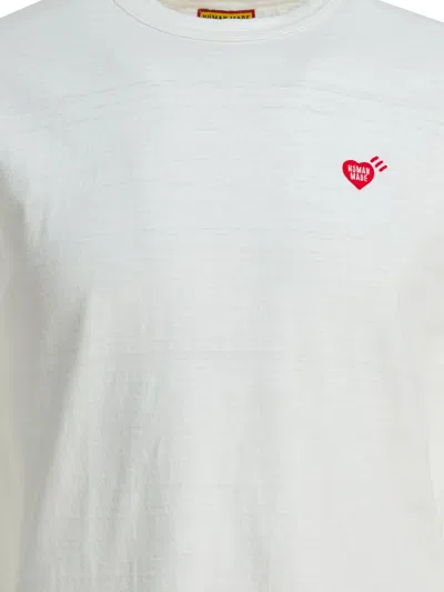 Human Made Long Sleeve Graphic Print Crew Neck T-shirt In White