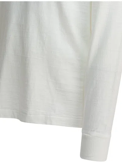 Human Made Long Sleeve Graphic Print Crew Neck T-shirt In White