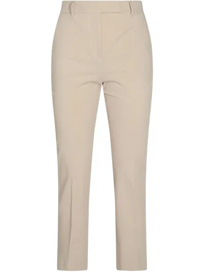 Incotex Tailored Trousers With Back Pockets And Belt Loops In Neutral