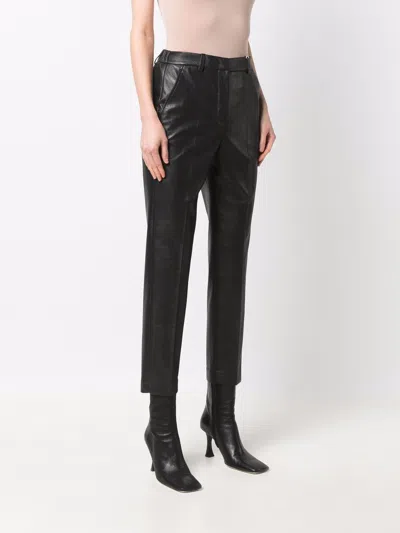 Incotex Slim Wool Pants In Black