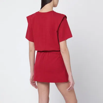 Isabel Marant Cherry-coloured Zelitos Cotton T-shirt Women In Red