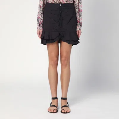 Isabel Marant Étoile Breenea Mini Skirt With Black Zip In Black