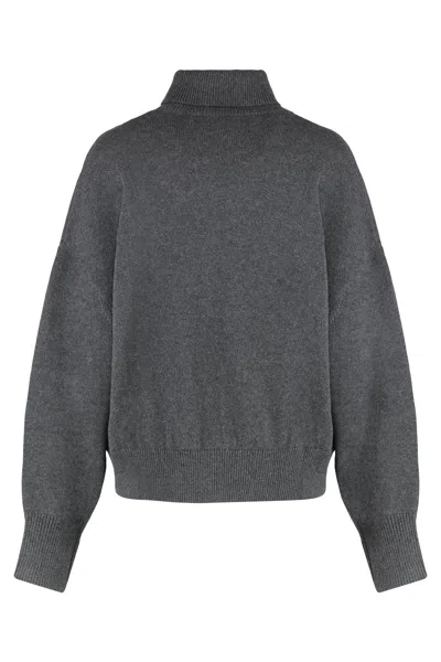Isabel Marant Étoile Isabel Marant Etoile Nasha Wool And Cotton Sweater In Gray