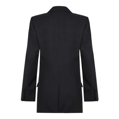 Isabel Marant Grey Virgin Wool Jacket In Black