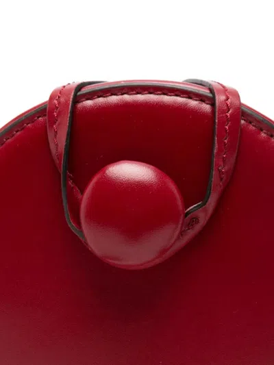 Isabel Marant Houna Tasseled Leather Shoulder Bag In Red