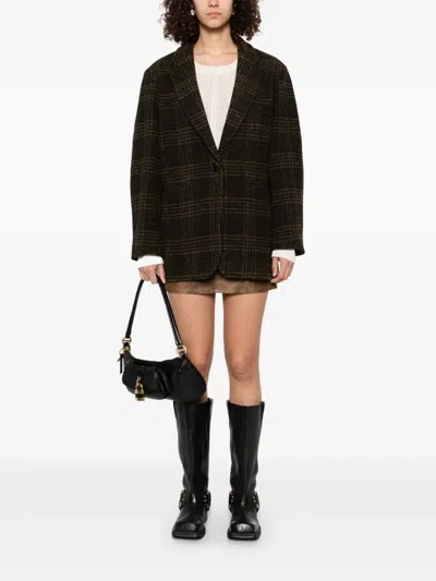 Isabel Marant Khaki Virgin Wool Jacket In Multi