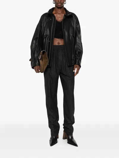 Isabel Marant Embroidered Wool Blend Lisetta Pant In Black