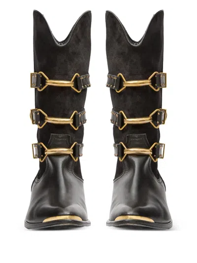 Isabel Marant Mexia Boots With Buckle Closure In Black