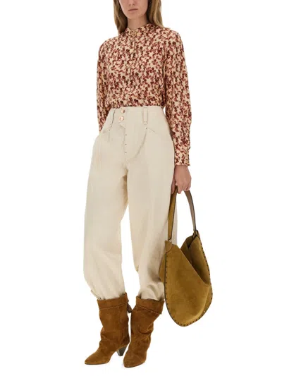 Isabel Marant Powder Trousers In Neutral