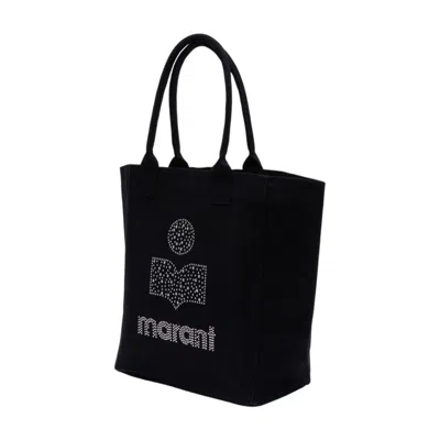 Isabel Marant Women Black Canvas Yenky Shopping Bag In Black