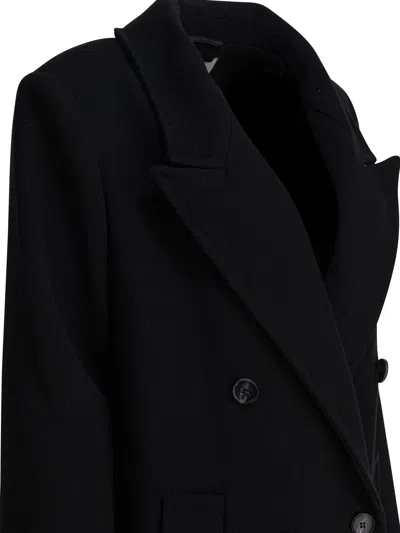 Ivy & Oak Ivy Oak Blue Virgin Wool Jacket In Black