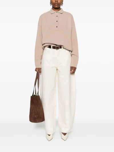 Jacquemus Beige Merino Wool Cashmere In Pink