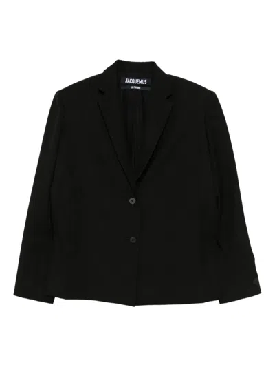 Jacquemus La Veste Carrée In Black