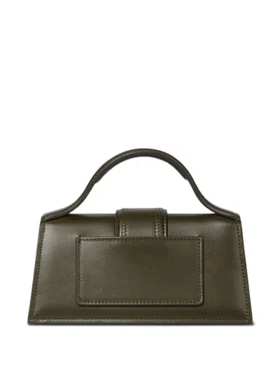Jacquemus Shoulder Le Grand Bambino Olive Green In Green