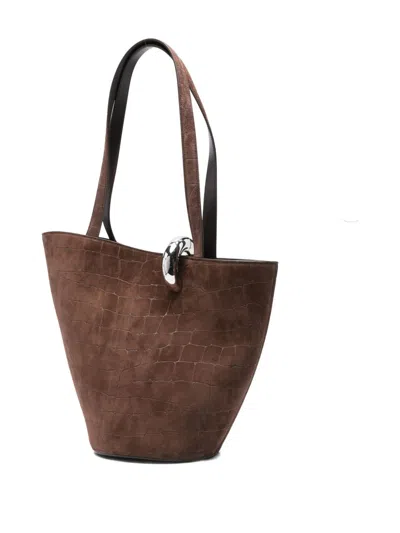 Jacquemus Le Bambola Moyen Bucket Bag In Brown