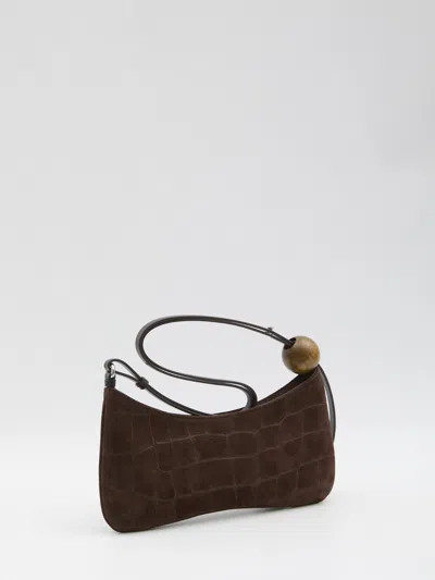 Jacquemus The Bisou Pearls Bag In Brown