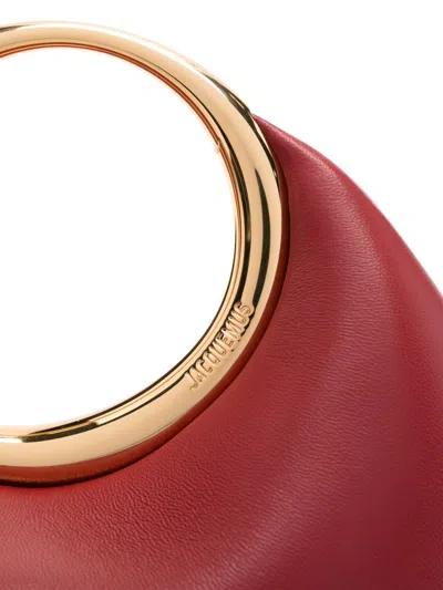 Jacquemus Le Petit Calino Ring Leather Top-handle Bag In Red
