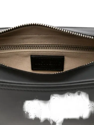 Jacquemus Utility Shoulder Bag With Logo Plaque In Black