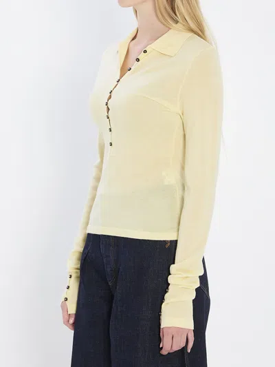 Jacquemus Yellow Merino Wool Sweater In Yellow