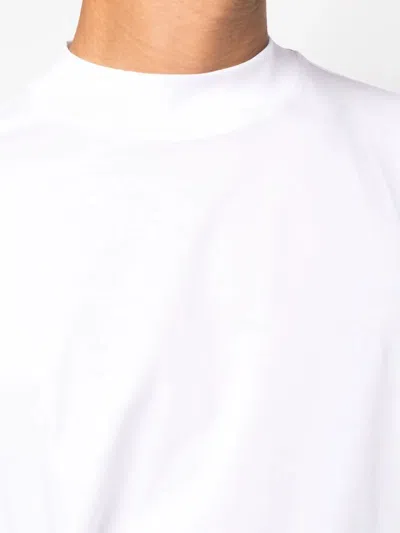 Jil Sander Men Crewneck Short Sleeves Classic T-shirt In White