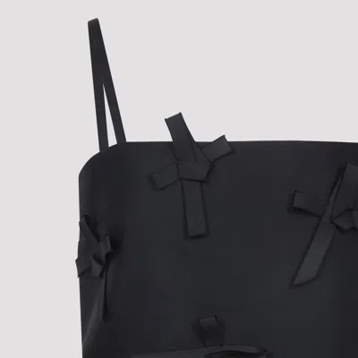 Jil Sander A-line Mini Dress Featuring Spaghetti Straps In Black