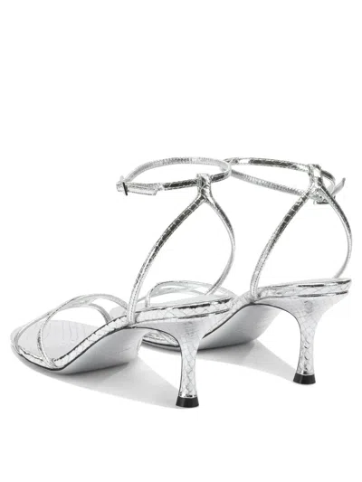 Jimmy Choo 1998 Leo Candy Wrap Leather In Silver