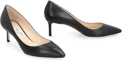Jimmy Choo Nappa Leather Romy 85 Pumps In Black