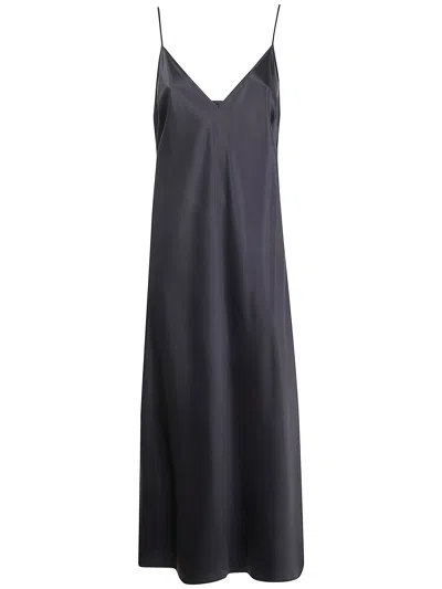 Joseph Clea Silk Strappy Midi Dress In Black