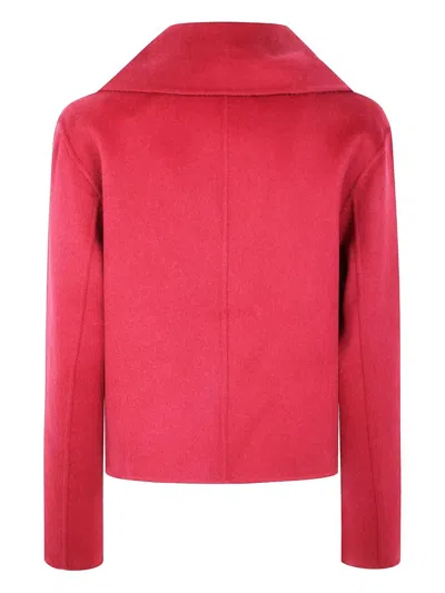 Joseph Double-breasted Wool Jacket In Red