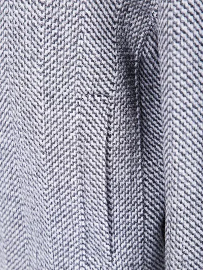 Joseph Herringbone-pattern Zip-front Jacket In Gray