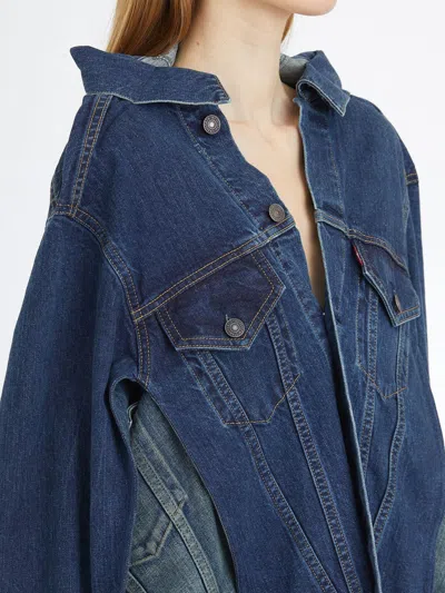 Junya Watanabe Short Denim Jacket In Multi