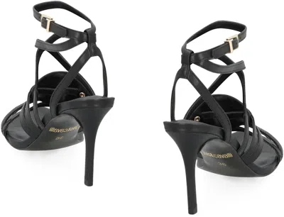 Just Cavalli Ivy Heeled Sandals In Black