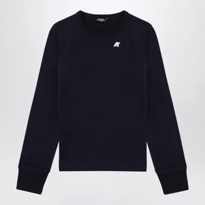 K-way Blue Cotton Elmer T-shirt In Black