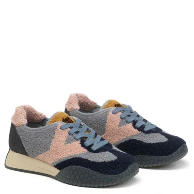 Keh-noo Keh Noo Navy Grey Sneakers In Multi