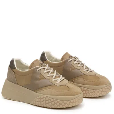 Keh-noo Keh Noo Taupe Nut Sneakers In Brown