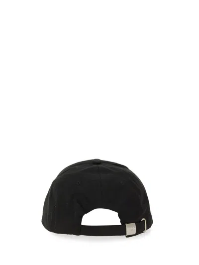 Kenzo Men Baseball Cap With Embroidered Logo In Black