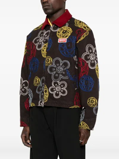 Kenzo Embroidered Jacket In Multi