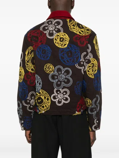 Kenzo Embroidered Jacket In Multi