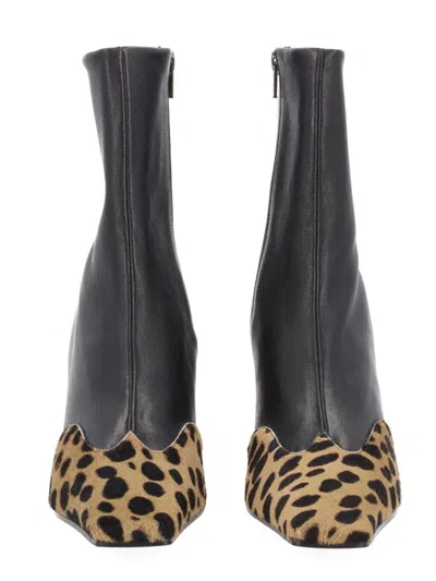 Khaite Nevada 85 Ankle Boots In Black