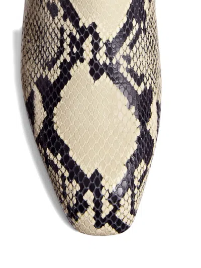 Khaite Colt Leather Boots In Animal Print