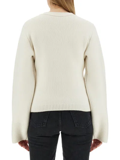 Khaite Cardigan Scarlet In Neutral