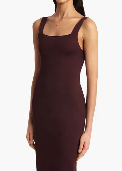 Khaite Vestido Dixi Tirantes Granate In Burgundy