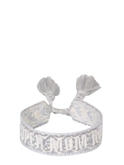 Label K Braided Fabric Bracelet In Gray