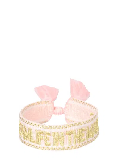 Label K Braided Fabric Bracelet In Neutral