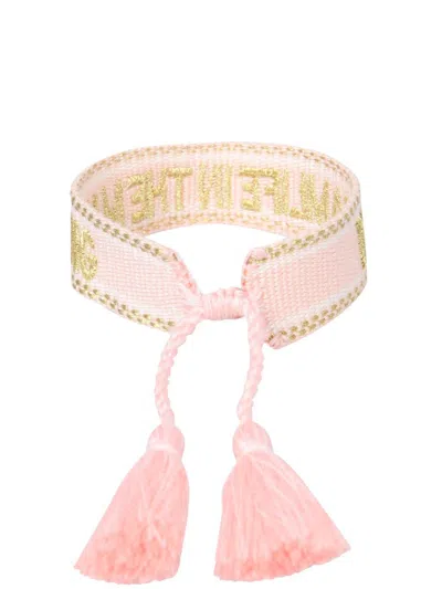 Label K Braided Fabric Bracelet In Neutral