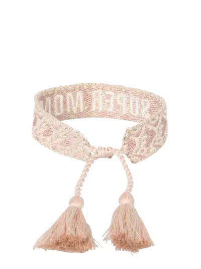 Label K Braided Fabric Bracelet In Neutral