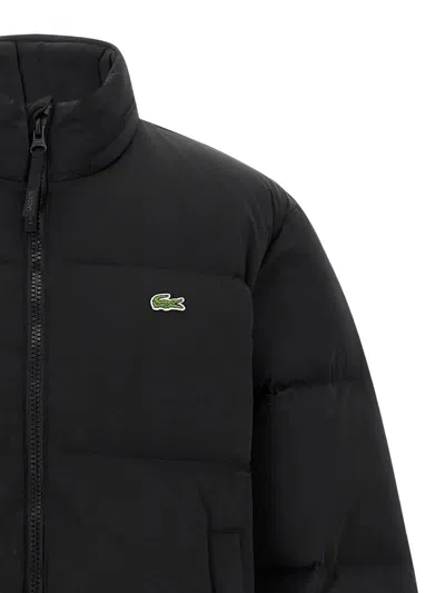 Lacoste Water-repellent Down Jacket With Packable Hood Clothing In Black