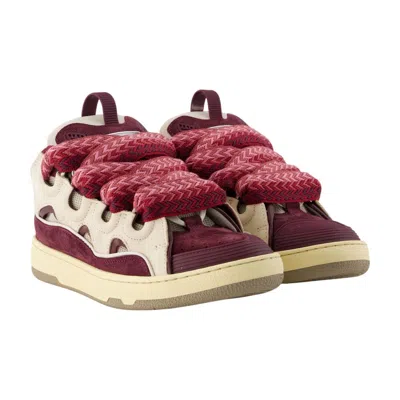 Lanvin Multicolour Polyami Sneaker In Red