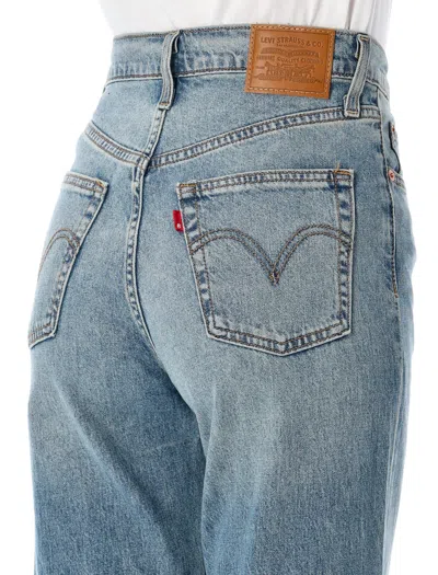 Levi's Ribcage Straight Ankle Jeans In Blue